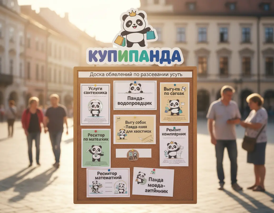 Доска объявлений по размещению услуг