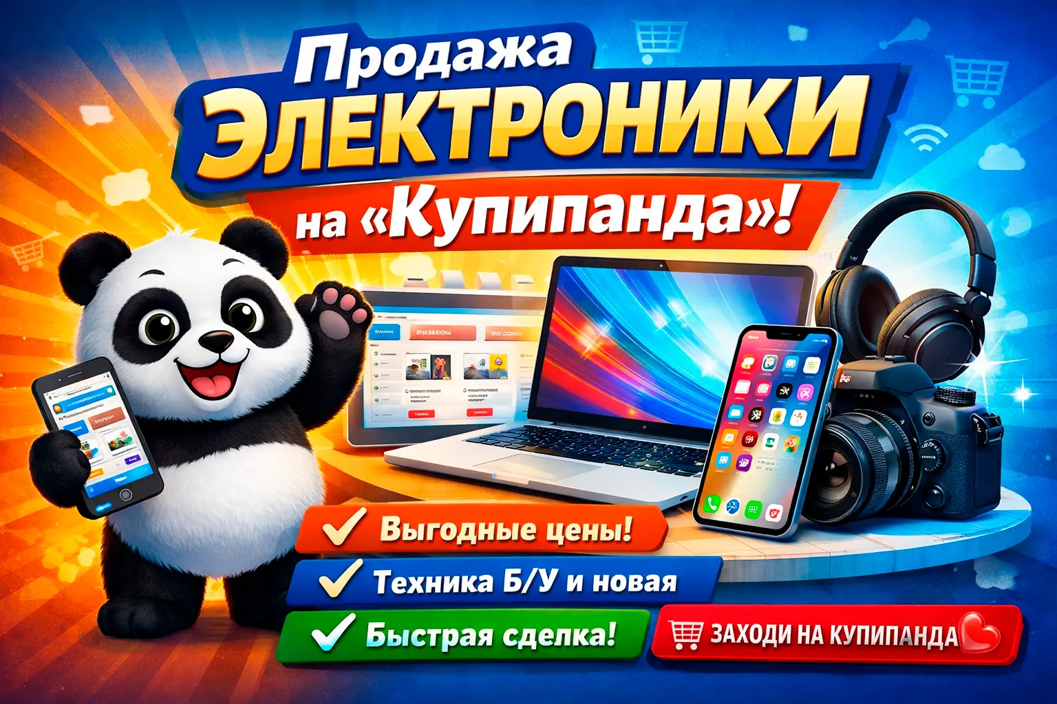 Продажа электроники на «Купипанда»