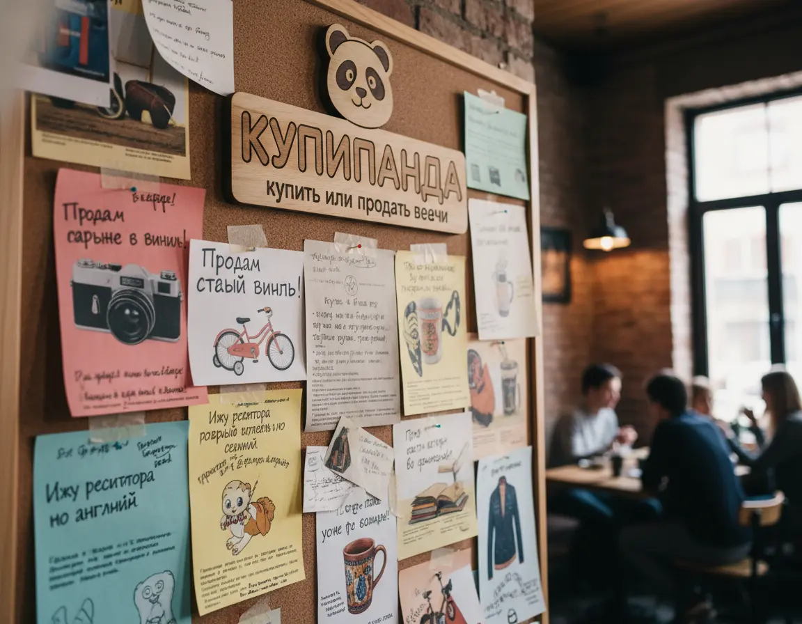 Доска объявлений "Купипанда" купить или продать вещи.