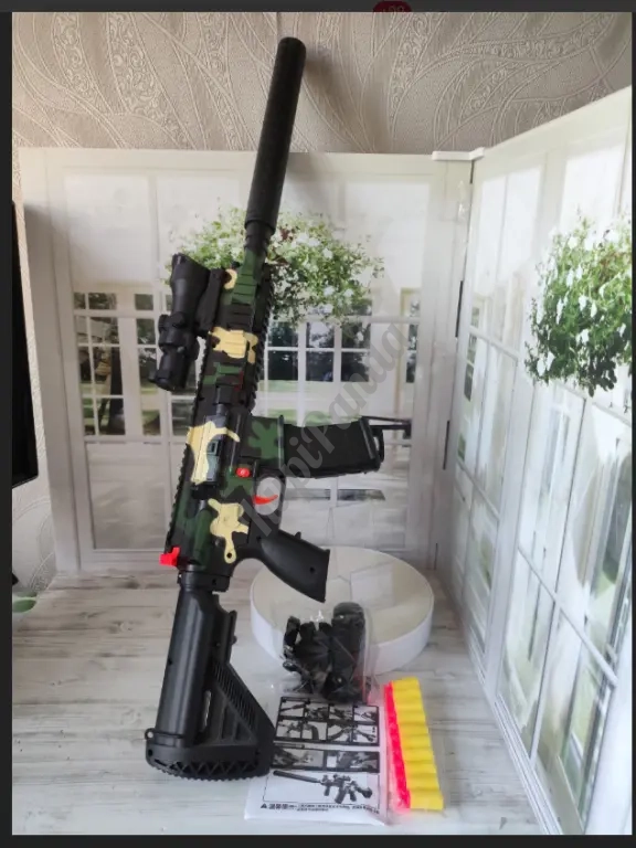 Детский автомат с мягкими пулями, штурмовая винтовка M416, игрушечное оружие для мальчиков