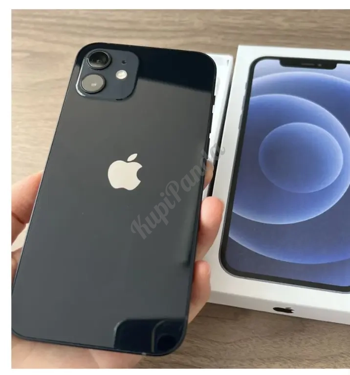 Apple Смартфон iPhone 12 mini USA 4/256 ГБ, eSIM, Nano-SIM, черный, черный матовый новинка