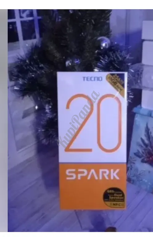 Смартфон Tecno Spark 20, 8/256 ГБ Ростест черный новинка