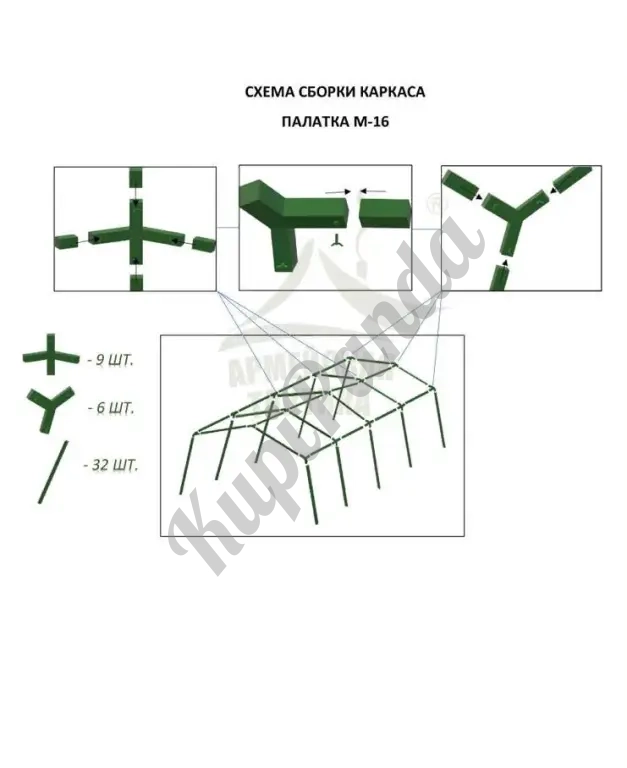 Для туристов внутренний намёт для палатки,"Белёк", новый