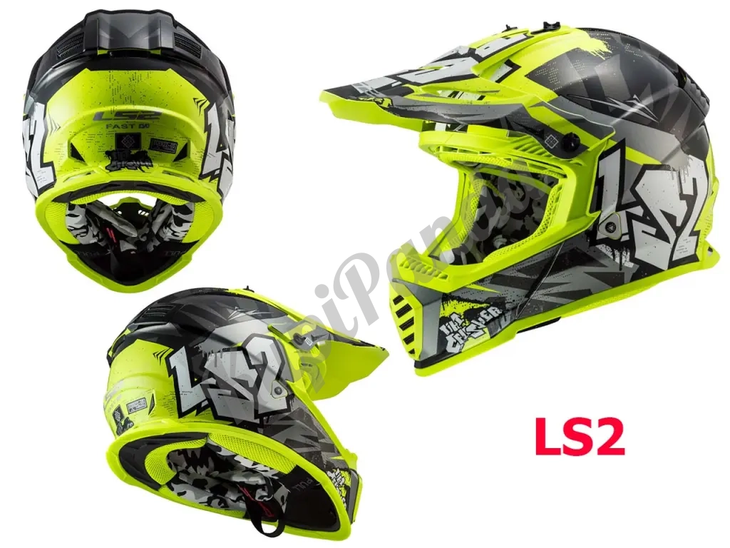 Шлем с очками LS2 кроссовый эндуро НОВЫЙ