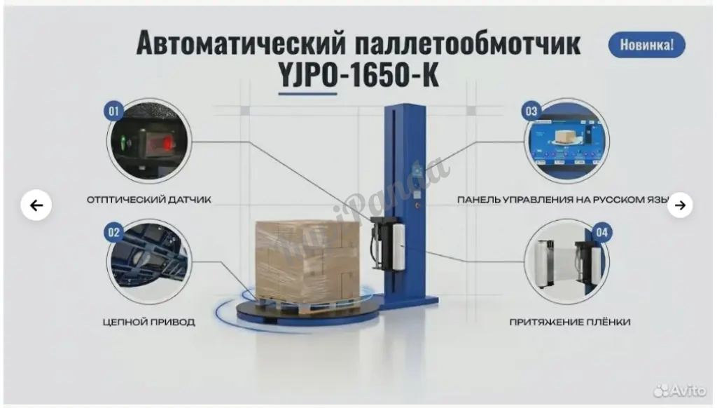 Паллетообмотчик полуавтомат напольный