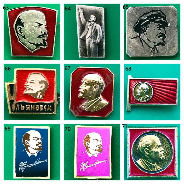 Значки СССР Ленин