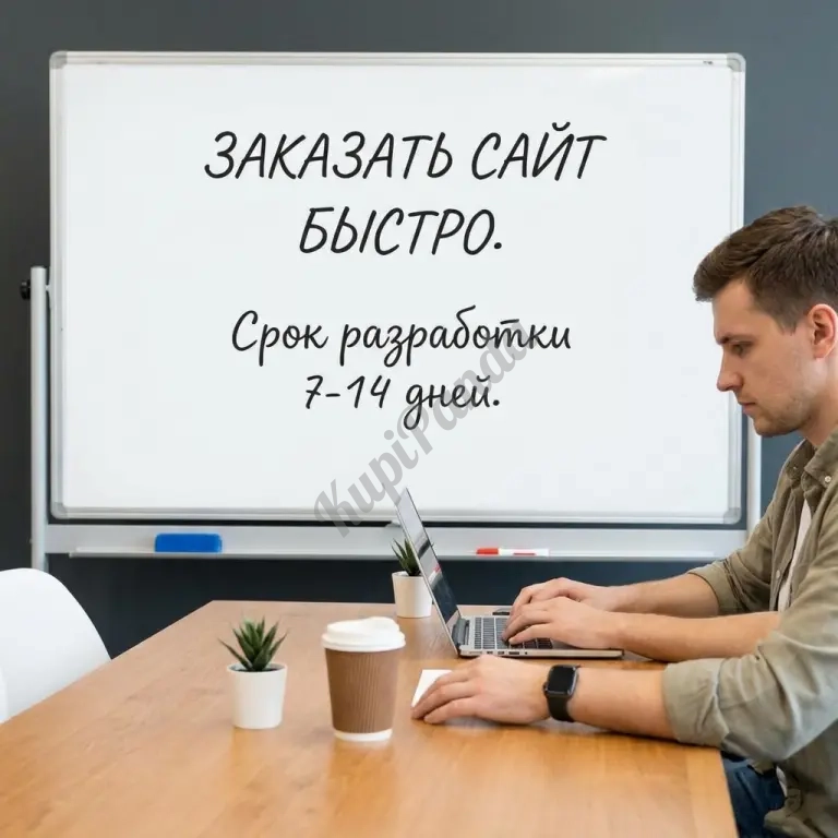 Заказать сайт быстро, срок разработки 7-14 дней.