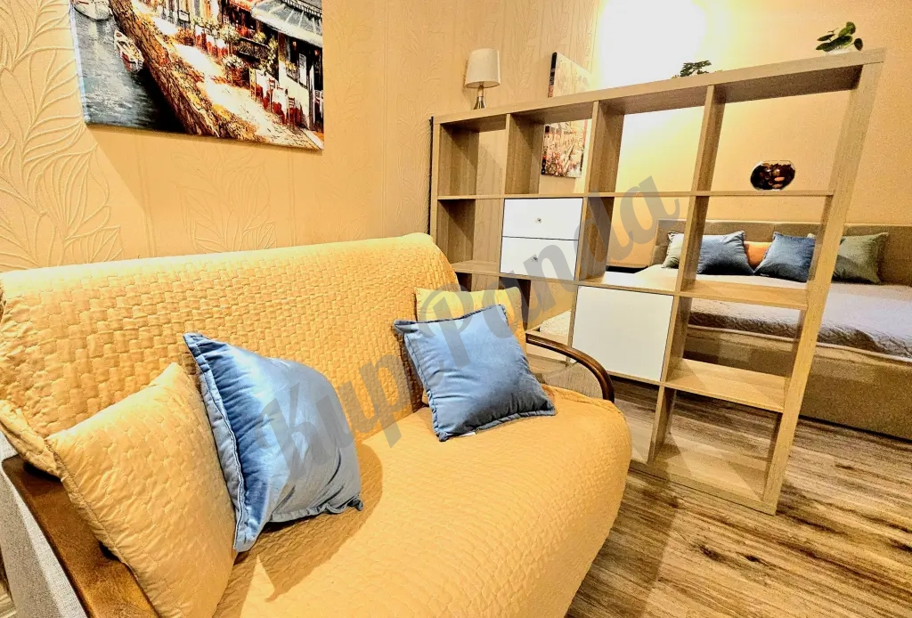 Квартира 40 м², 1 комната, 2 кровати