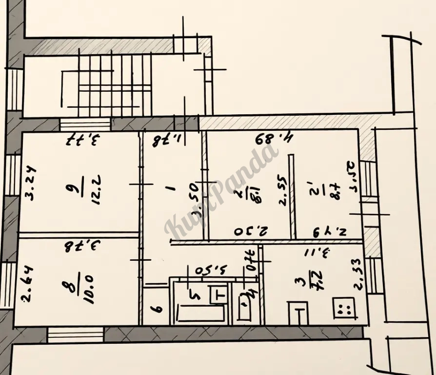 Сдам 3-х комн. по цене 1-комн квартиры