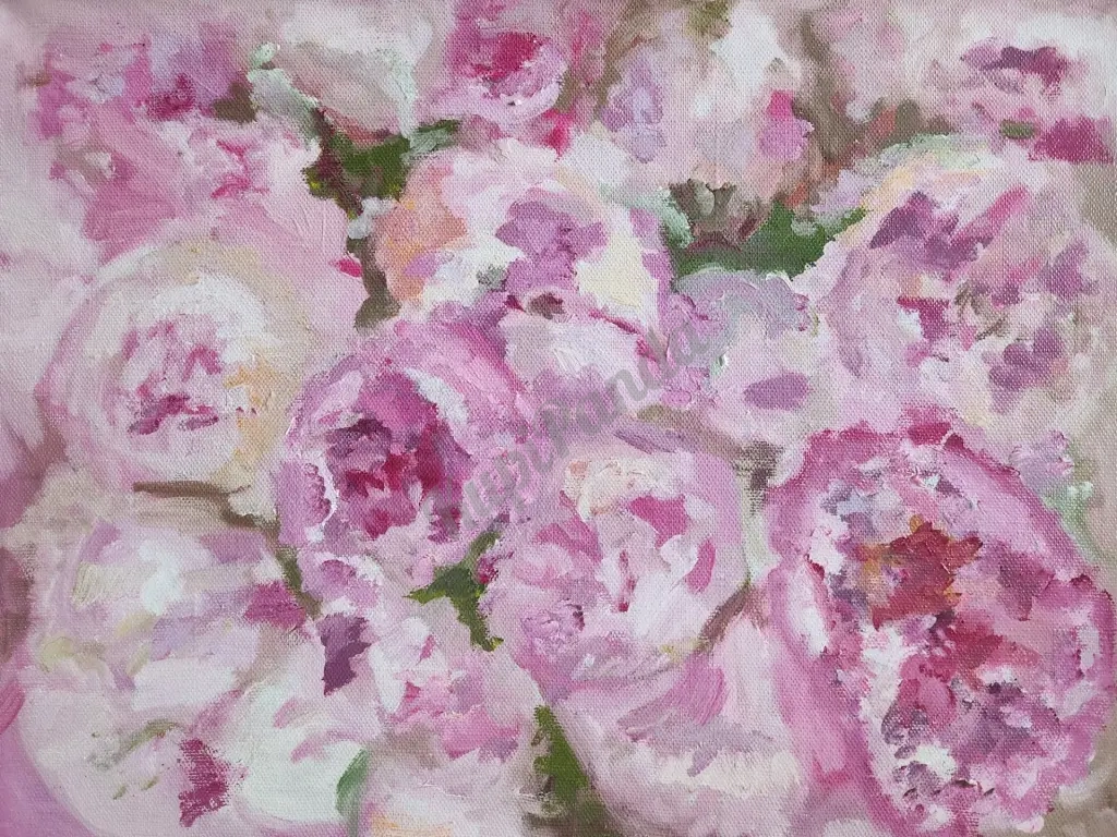 Картина маслом на холсте цветы