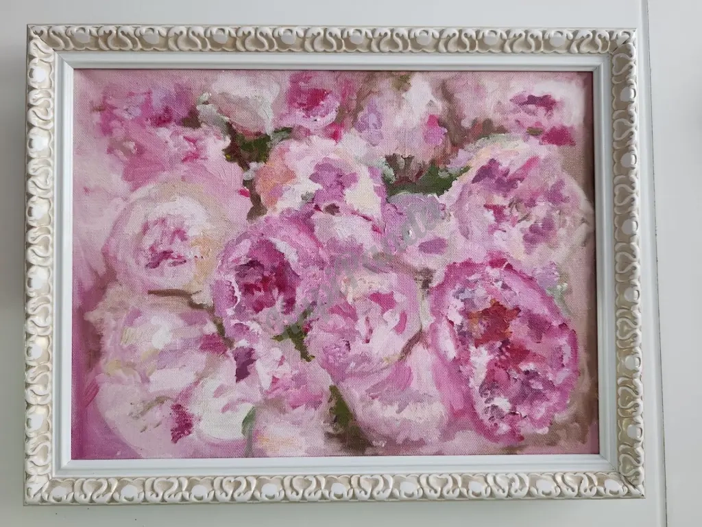Картина маслом на холсте цветы