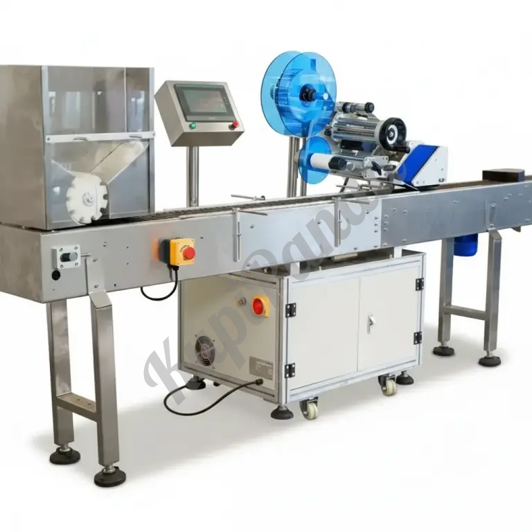 Автоматический этикетировщик ЭМ04.06 с вертикальной подачей 150 шт/мин