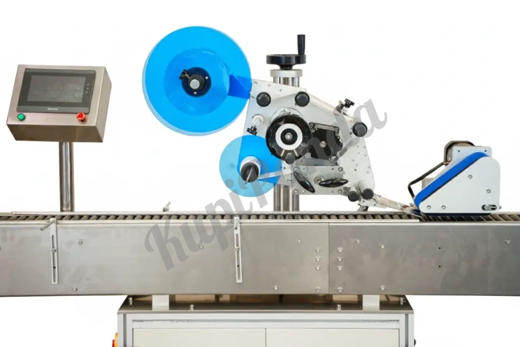 Автоматический этикетировщик ЭМ04.06 с вертикальной подачей 150 шт/мин