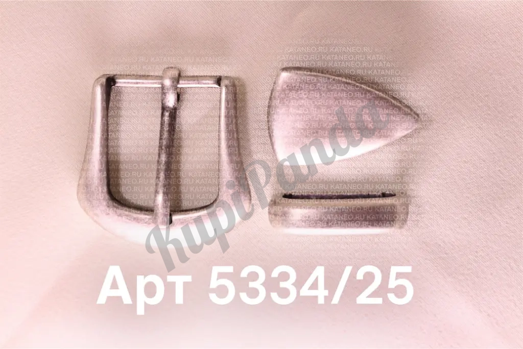 Комплект фурнитуры для женского ремня. Пряжка, шлевка, наконечник.