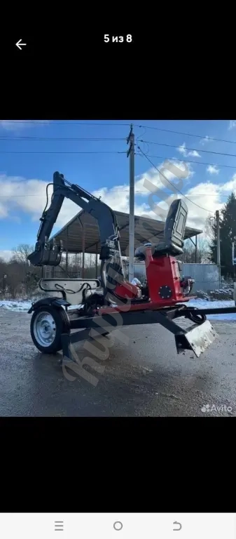 Мини экскаватор прицепной