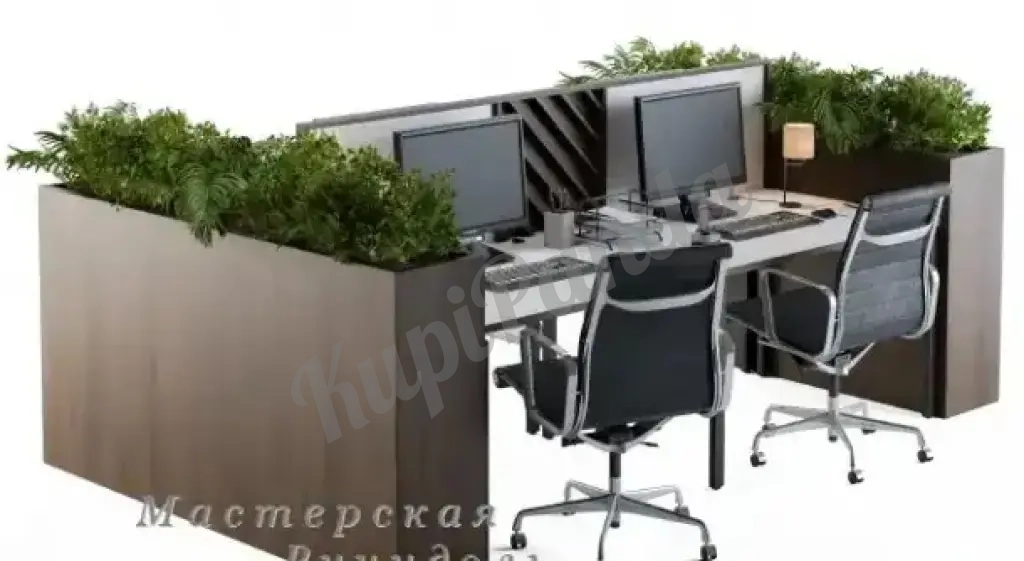 Офисные кашпо тумбы для зонирования