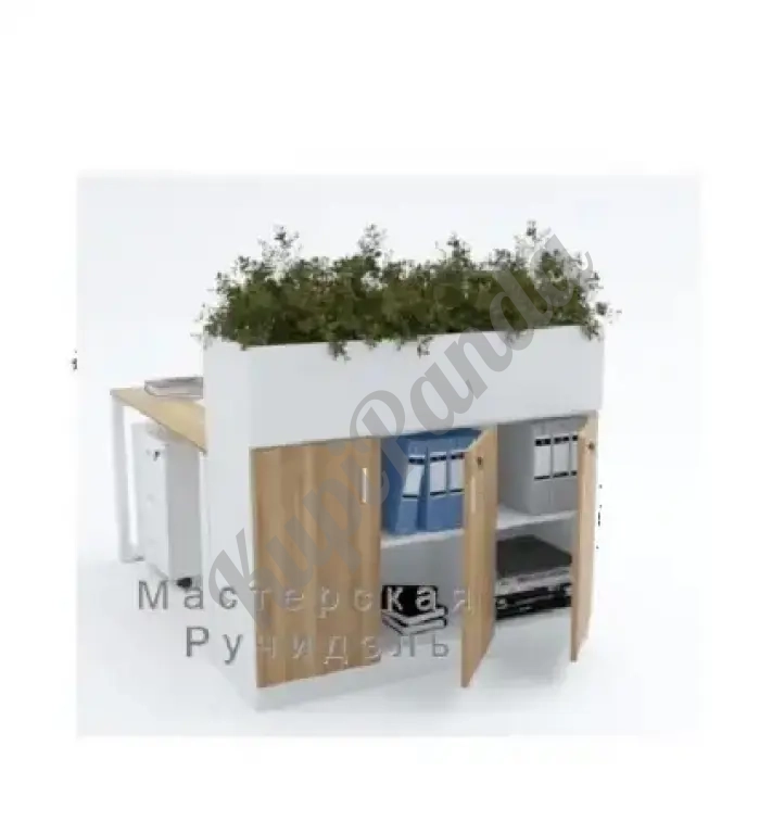 Офисные кашпо тумбы для зонирования