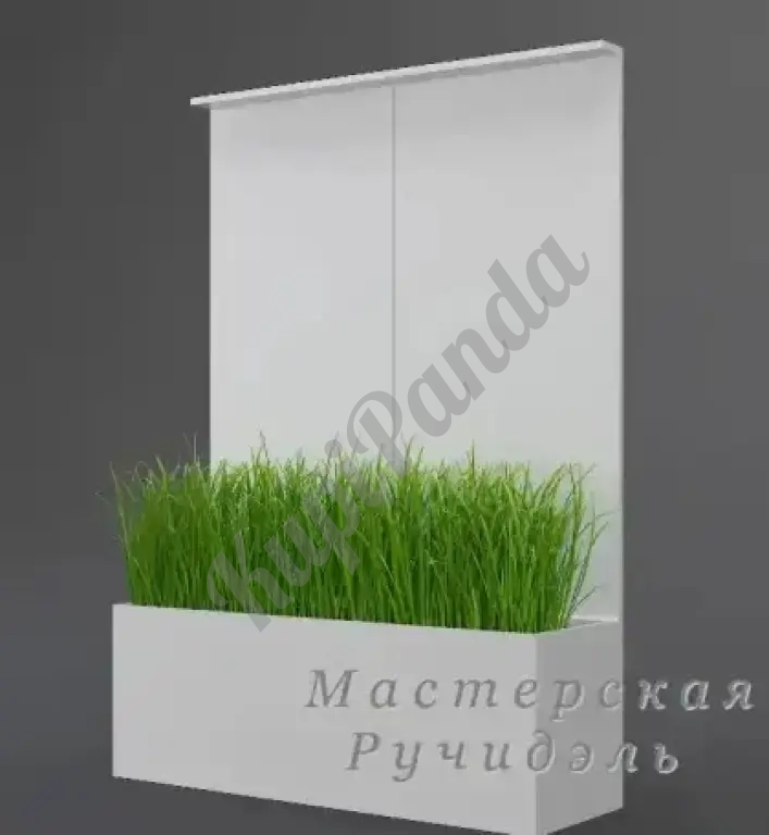 Мобильное кашпо с перегородкой