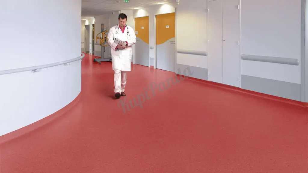 Коммерческий гомогенный линолеум производство Юж. Корея, прямые поставки от ВКН СИСТЕМЫ, линолеум для медицинских чистых помещений и промышленности