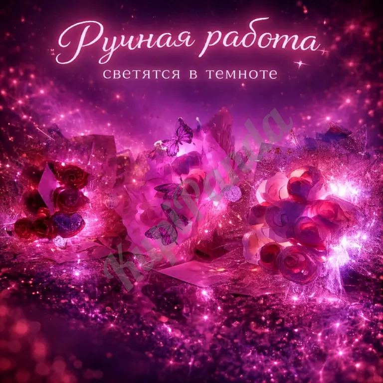 Букеты из атласных лент