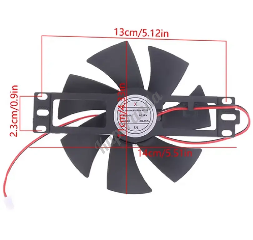 Вентилятор охлаждения для индукционных плит DC18V, D-110mm