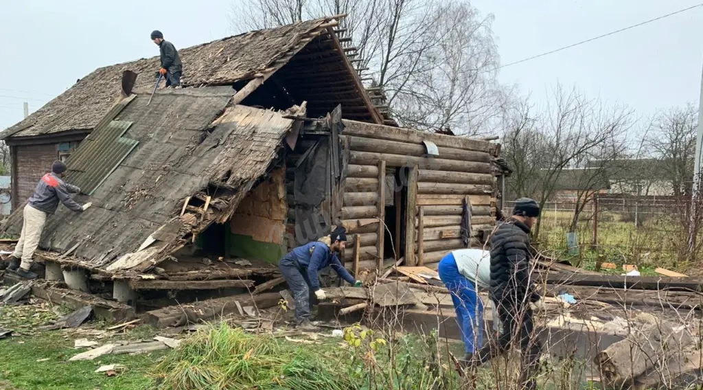 Демонтаж дач, домов, зданий, сооружений. Вывоз мусора с объектов.