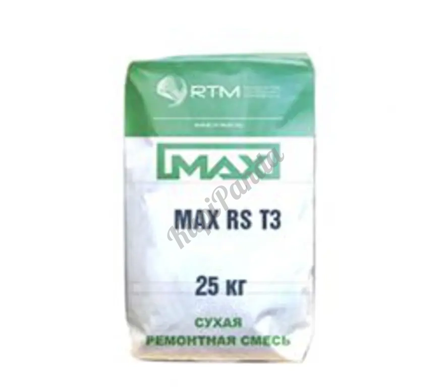 MAX-RS-T33 cмесь ремонтная зимняя безусадочная быстротвердеющая тиксотропная