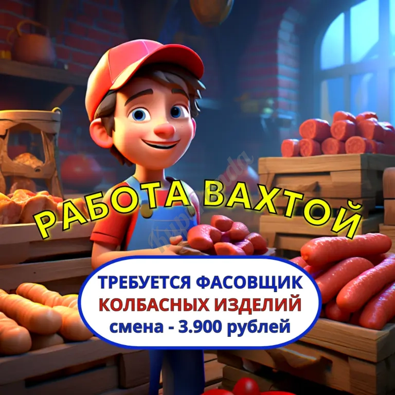 Фасовщик колбасных изделий. Вахта в Клин
