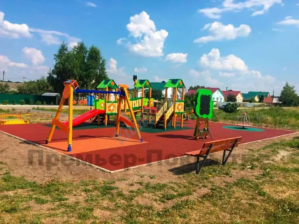 Резиновое покрытие для детских площадок
