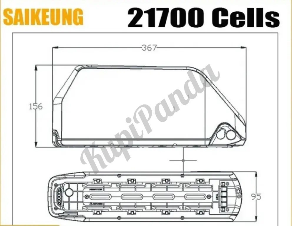 Аккумулятор для электрического велосипеда 48V 35AH