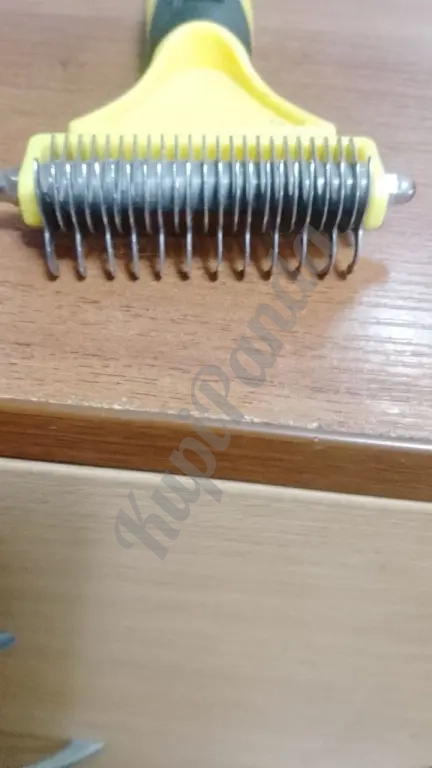 Двусторонняя щетка для собак и кошек из стали