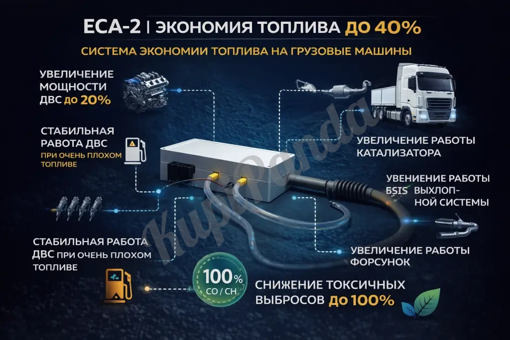 ECA-2 экономия топлива в грузовых машинах
