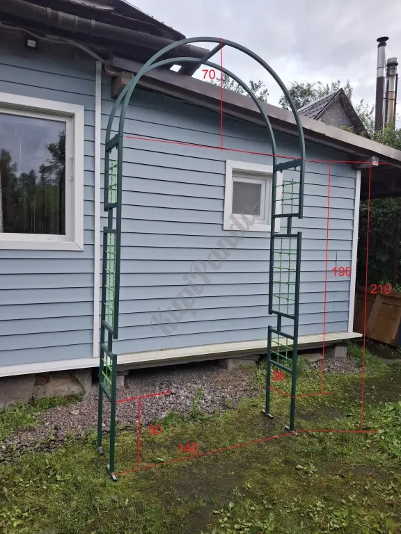 Арка садовая металлическая