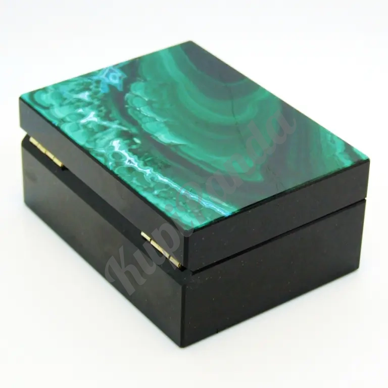 Малахит с Хризоколлой - Коллекционная Шкатулка