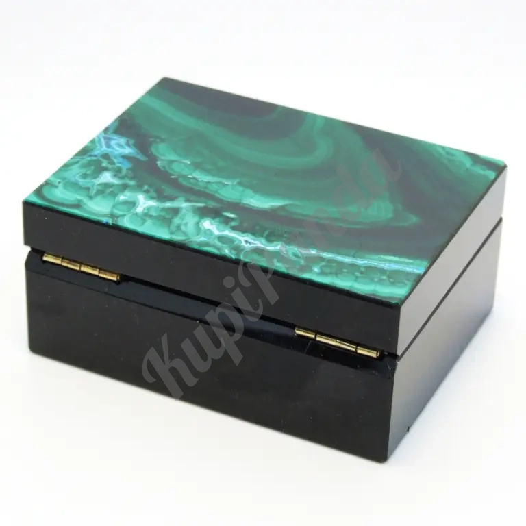 Малахит с Хризоколлой - Коллекционная Шкатулка