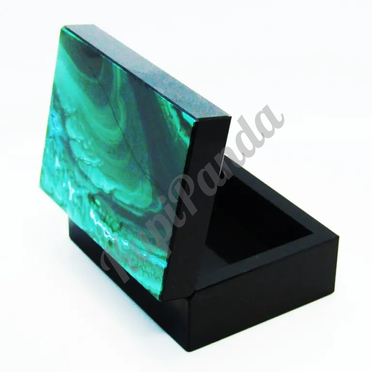 Малахит с Хризоколлой - Коллекционная Шкатулка