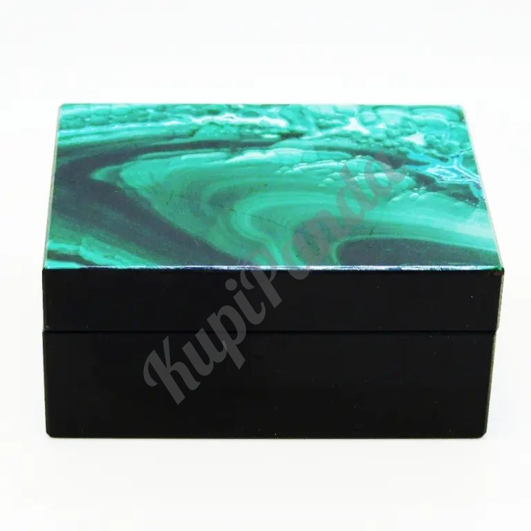 Малахит с Хризоколлой - Коллекционная Шкатулка