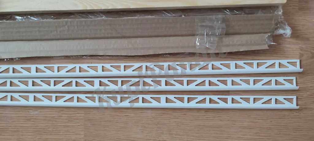 Профиль для плитки внешний 9 мм белый D101, Cezar (Польша), 3шт