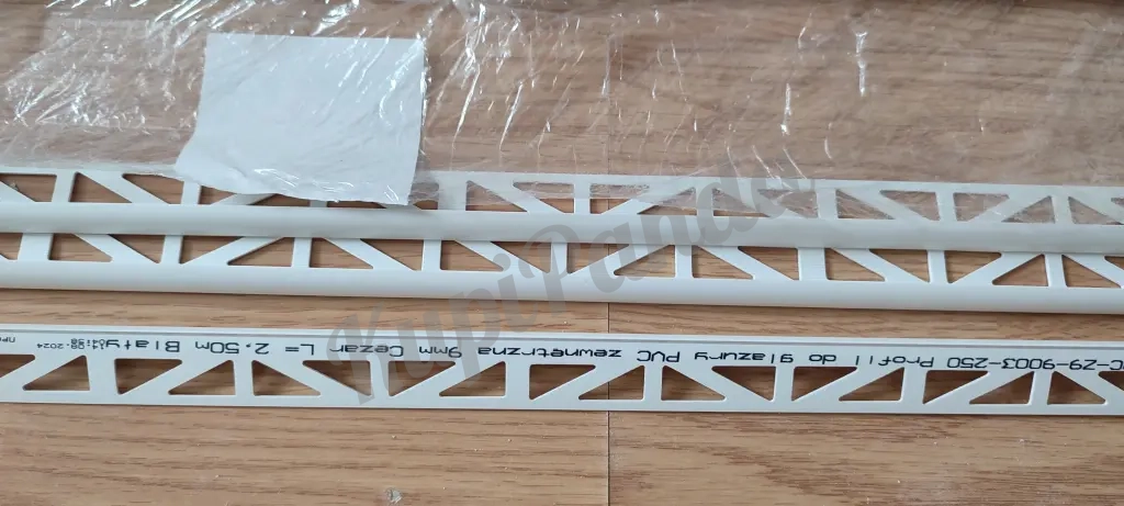 Профиль для плитки внешний 9 мм белый D101, Cezar (Польша), 3шт