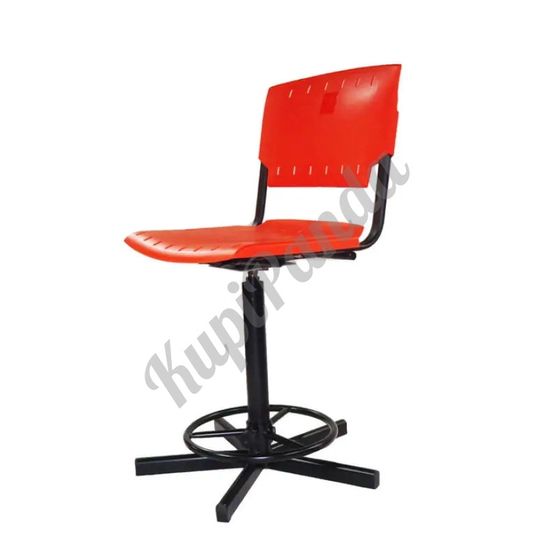 Стулья и табуреты на винтовой основе.