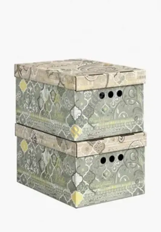 Картонный короб винтажный для хранения вещей.