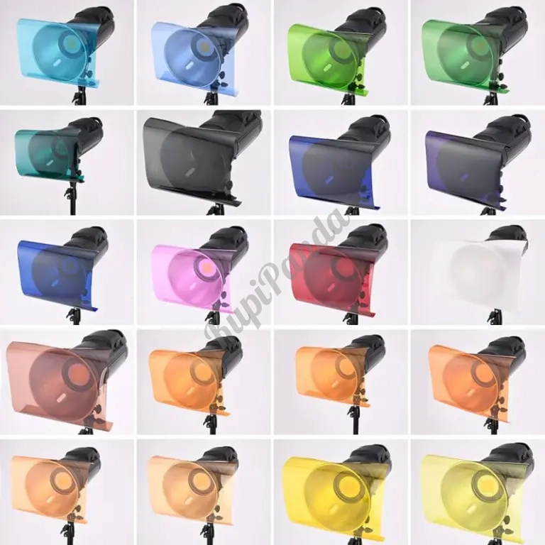 Selens GEL Set of 20 color комплект 20 гелевых фильтров 25х25 в чехле.