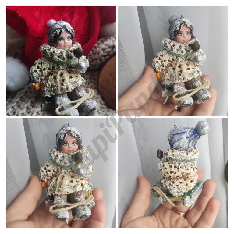 Ватные ёлочные игрушки