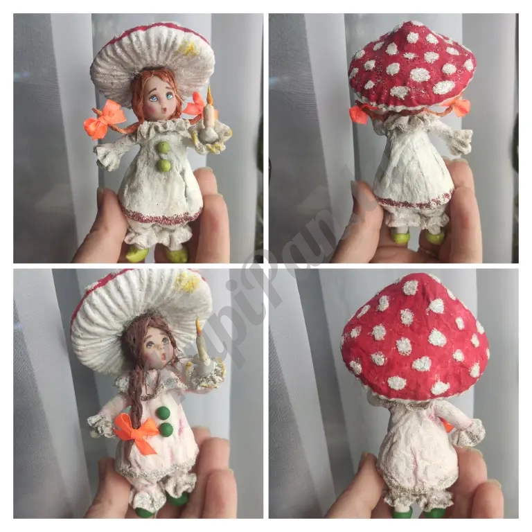 Ватные ёлочные игрушки