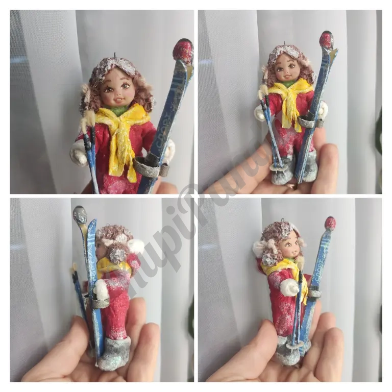 Ватные ёлочные игрушки