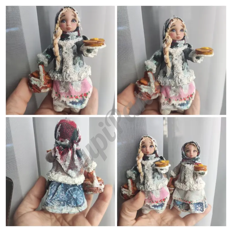 Ватные ёлочные игрушки