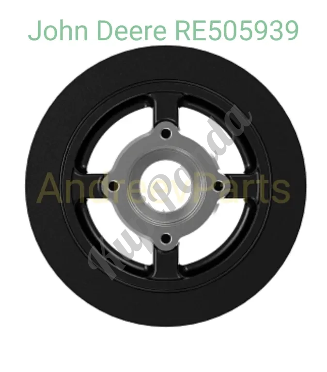 Оригинальный шкив коленчатого вала с демпфером John Deere (артикул RE505939)