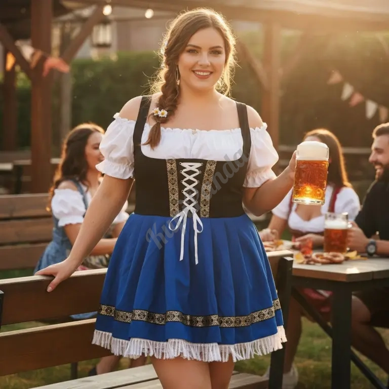 женский костюм для косплея / вечеринки «Немецкая горничная Октоберфест»