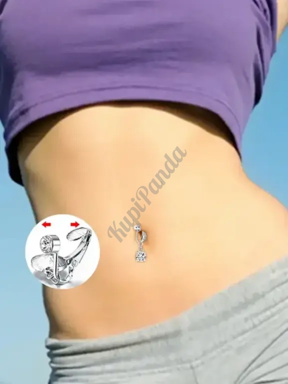 Фейковый пирсинг пупка