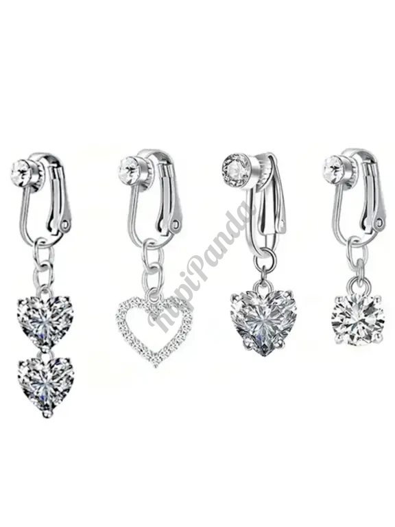 Фейковый пирсинг пупка